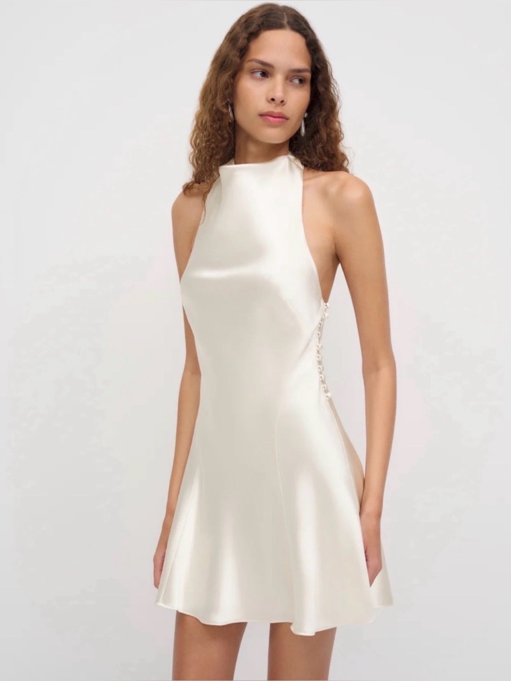 REFORMATION Roy Silk Mini Dress 6